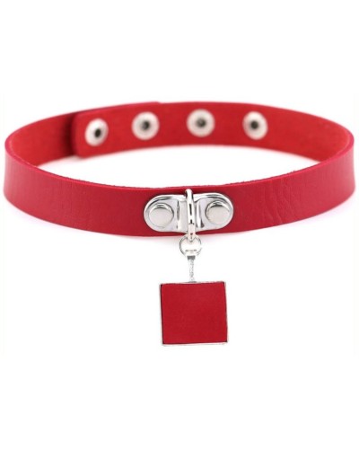 Ras de cou Square Neck Rouge