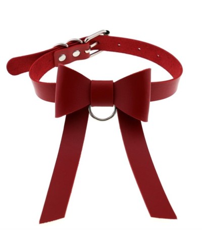 Ras de cou Bow Night Rouge