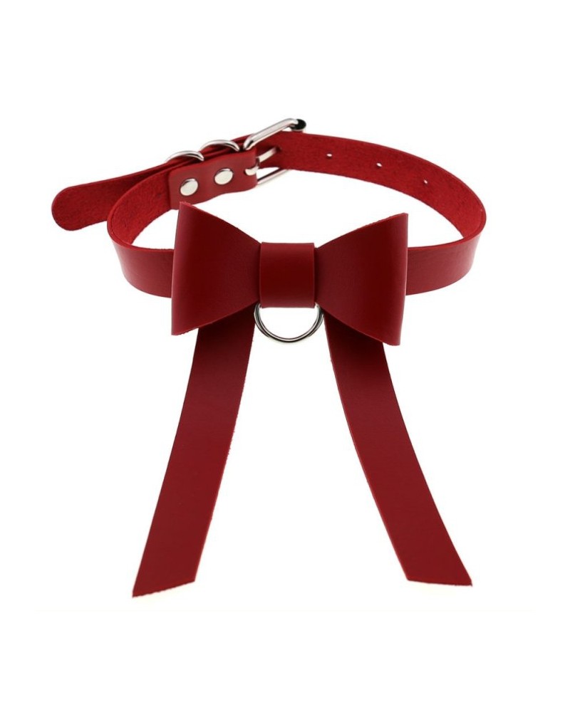 Ras de cou Bow Night Rouge