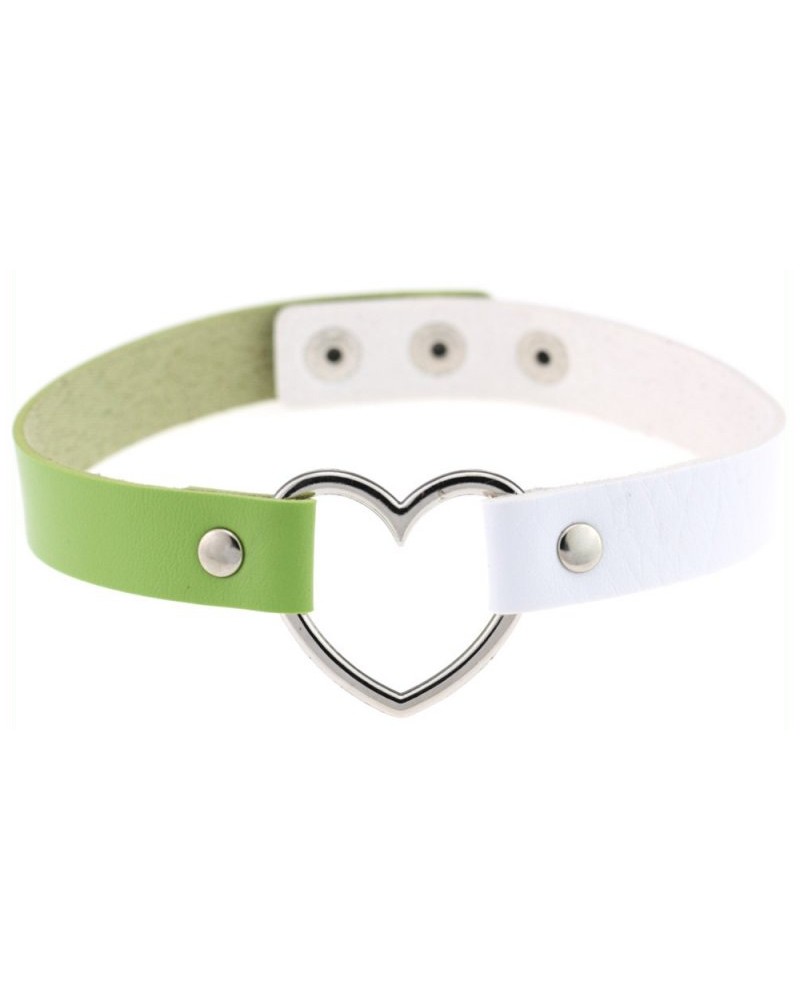 Ras de cou Heart Duo Blanc-Vert