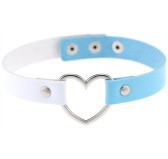 Ras de cou Heart Duo Blanc-Bleu Ras de cou Heart Duo Blanc-Bleu