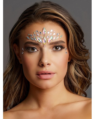 Strass Dazzling Crowned Face Bling