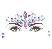 Strass Dazzling Crowned Face Bling