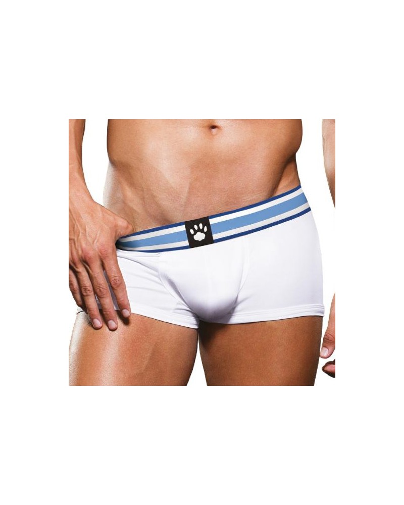 Boxer Trunk Prowler Blanc-Bleu