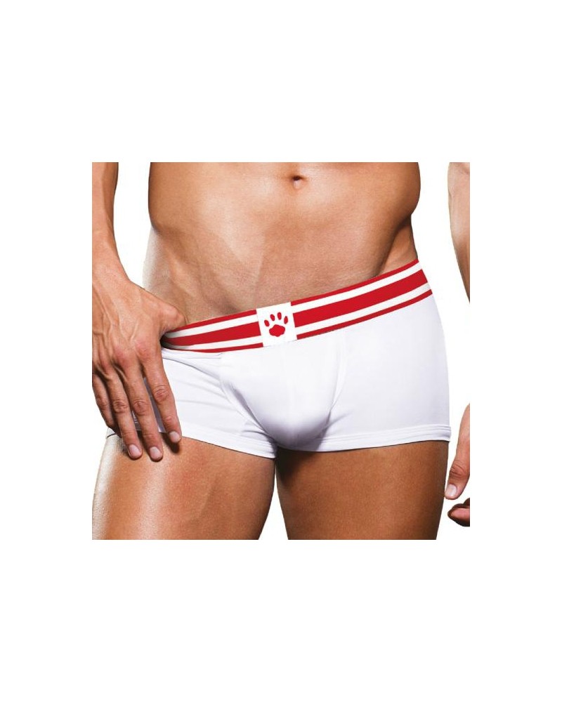 Boxer Trunk Prowler Blanc-Rouge