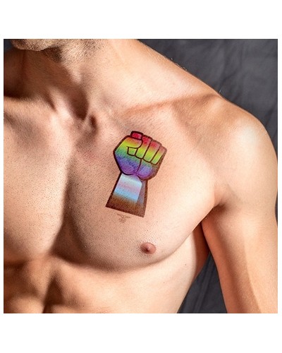 Tatouage éphémère GAY FORCE 10 x 15cm