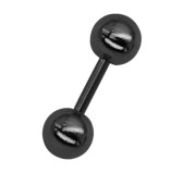 Clou d'oreille Ball Duo Noir