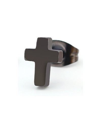 Clou d'oreille Cross Noir