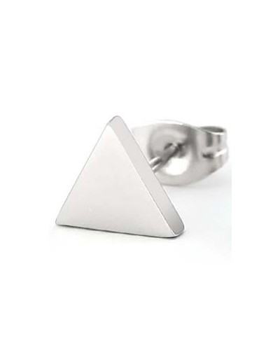 Clou d'oreille TRIANGLE 6mm argenté