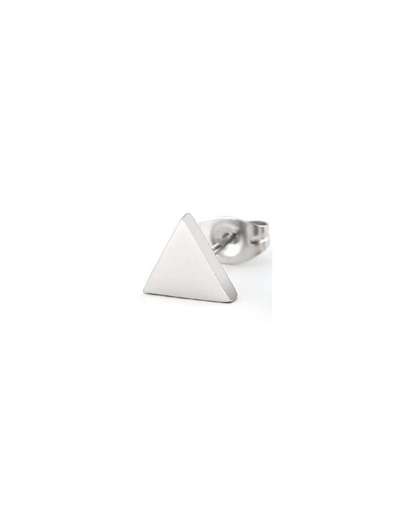 Clou d'oreille TRIANGLE 6mm argenté