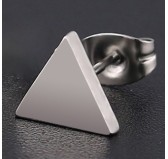 Clou d'oreille TRIANGLE 6mm argenté