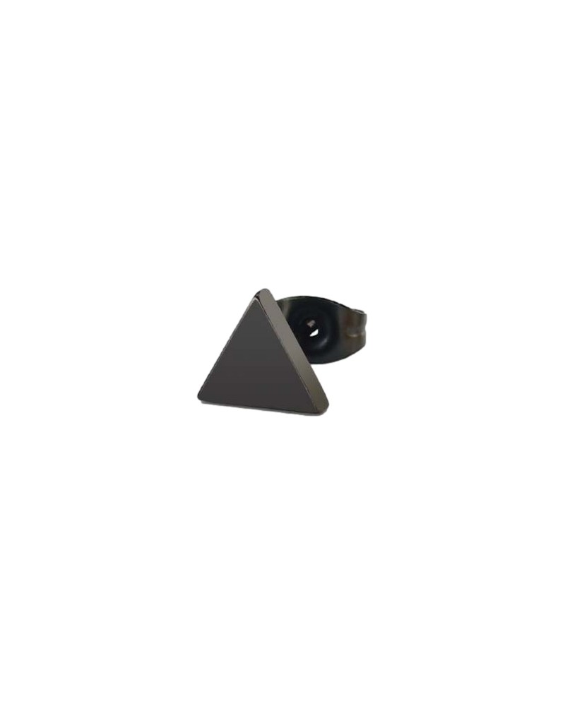 Clou d'oreille TRIANGLE 6mm noir