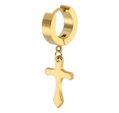 Boucle d'oreille CROSS Dorée Boucle d'oreille CROSS Dorée
