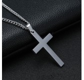 Pendentif Croix CROSS avec Chaine Argentée