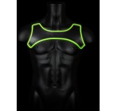 Harnais Néoprène Phosphorescent Glow Shoulder Noir-Vert Néon