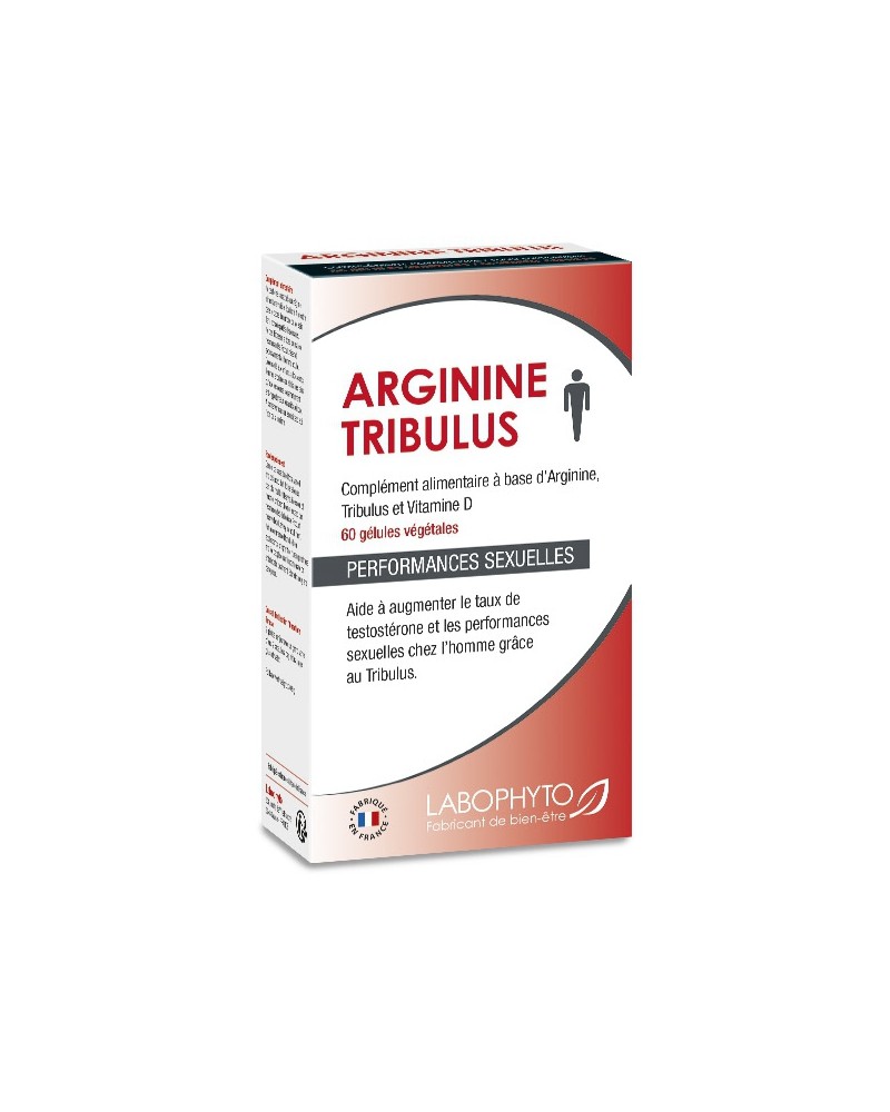 Stimulant sexuel Arginine Tribulus- Boite de 60 gélules