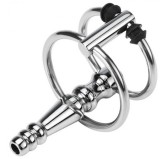 Plug Urètre percé Ribbed Ringo 4cm - Diamètre 10mm Plug Urètre percé Ribbed Ringo 4cm - Diamètre 10mm