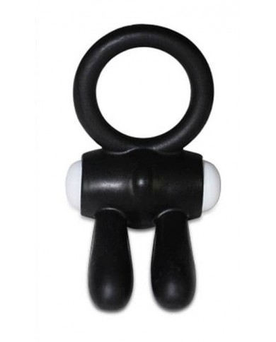 Anneau vibrant Power Clit Rabbit - Noir