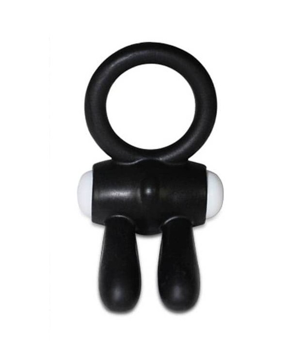 Anneau vibrant Power Clit Rabbit - Noir