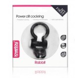 Anneau vibrant Power Clit Rabbit - Noir