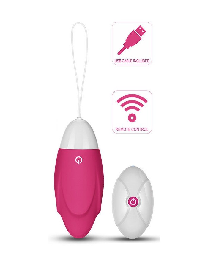 Oeuf Vibrant IJOY avec Contrôle à distance 9 x 3.6 cm Oeuf Vibrant IJOY avec Contrôle à distance 9 x 3.6 cm