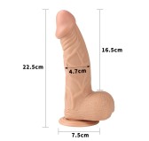 Gode réaliste Fabian 18 x 4.5 cm Chair Gode réaliste Fabian 18 x 4.5 cm Chair