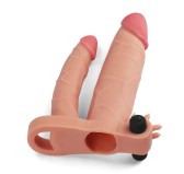 Gaine de pénis Double Pénis 16 x 3.4 cm Gaine de pénis Double Pénis 16 x 3.4 cm