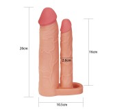 Gaine de pénis Double Penis 18 x 4 cm