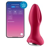 Plug vibrant connecté Rotator Plug Satisfyer 10 x 4cm Fuchsia