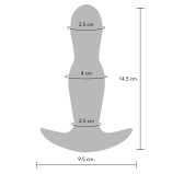 Plug vibrant gonflable The Stout 12.5 x 3.6cm Plug vibrant gonflable The Stout 12.5 x 3.6cm