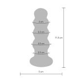 Plug en verre Vibrant The Radiant 11 x 3.7cm Plug en verre Vibrant The Radiant 11 x 3.7cm