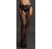 Collant avec lacets derrière Strappy Waist - Noir