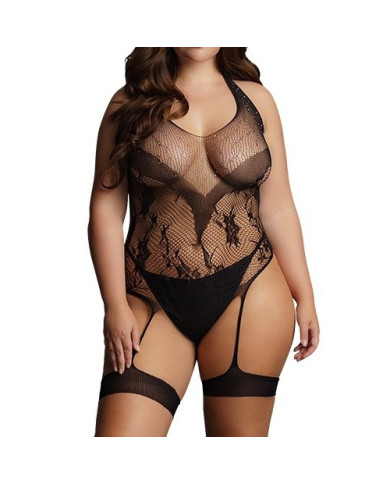 Body Porte-Jarretelles CROTCHLESS Noir