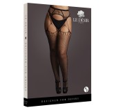 Collants à jarretelles Résille PANTYHOSE NET Noirs