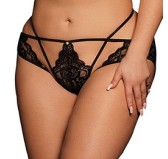 Culotte ouverte LENA Grande Taille Noire