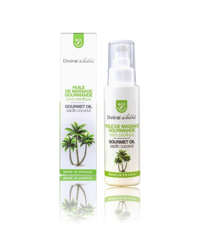 Huile Sèche Massage Bio Léchable PACIFIC COCONUT Huile Sèche Massage Bio Léchable PACIFIC COCONUT