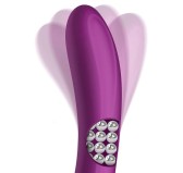 Vibro Rabbit Rotating Double 10 x 3.5cm Violet