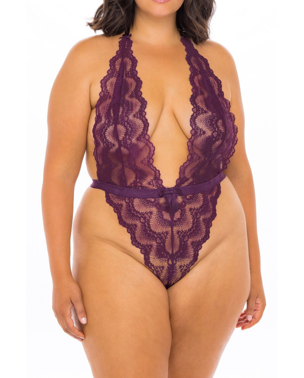 Body ALESSA Pourpre Grande Taille