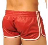 Short en cuir Fist Rouge-Blanc