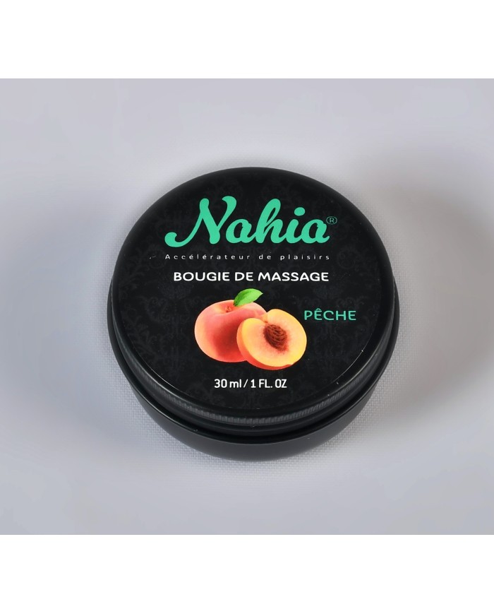 NAHIA - Bougie de massage Pêche fruitée NAHIA - Bougie de massage Pêche fruitée