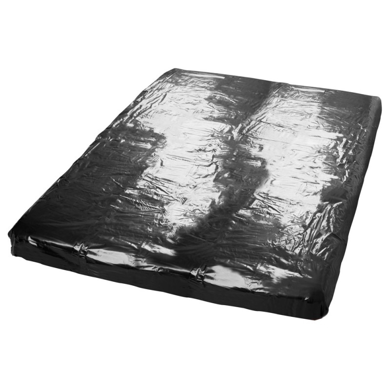 Drap housse Vinyle Fitted Sheet 160 x 200 cm Noir Drap housse Vinyle Fitted Sheet 160 x 200 cm Noir