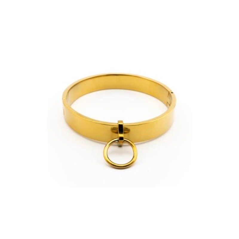 Collier BDSM en métal doré Collier BDSM en métal doré