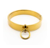 Collier BDSM en métal doré Collier BDSM en métal doré