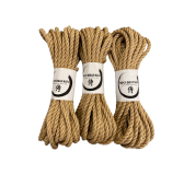 Lot de 3 cordes de shibari