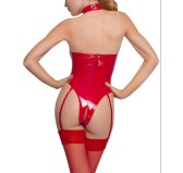 Body ouvert VINYL BODY OPEN Rouge pour MLLE LOTUS