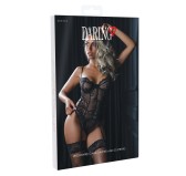 Body Porte-Jarretelles + String Cami Garter Noir