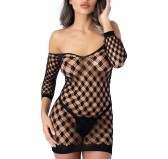 Mini Robe Fence Net Noire