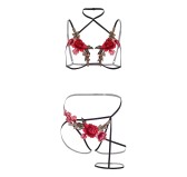 Ensemble Porte-Jarretelles Roses Ensemble Porte-Jarretelles Roses