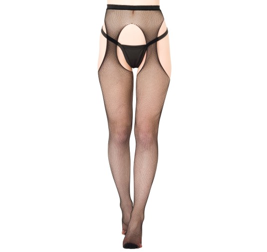 Collants Fishnet Suspender Noirs