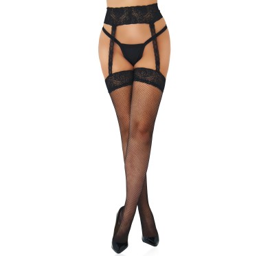 Collants Fishnet Garterbelt Noirs